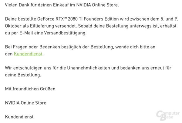 万元卡皇RTX 2080 Ti卖太火？NVIDIA宣布再推迟一周发货